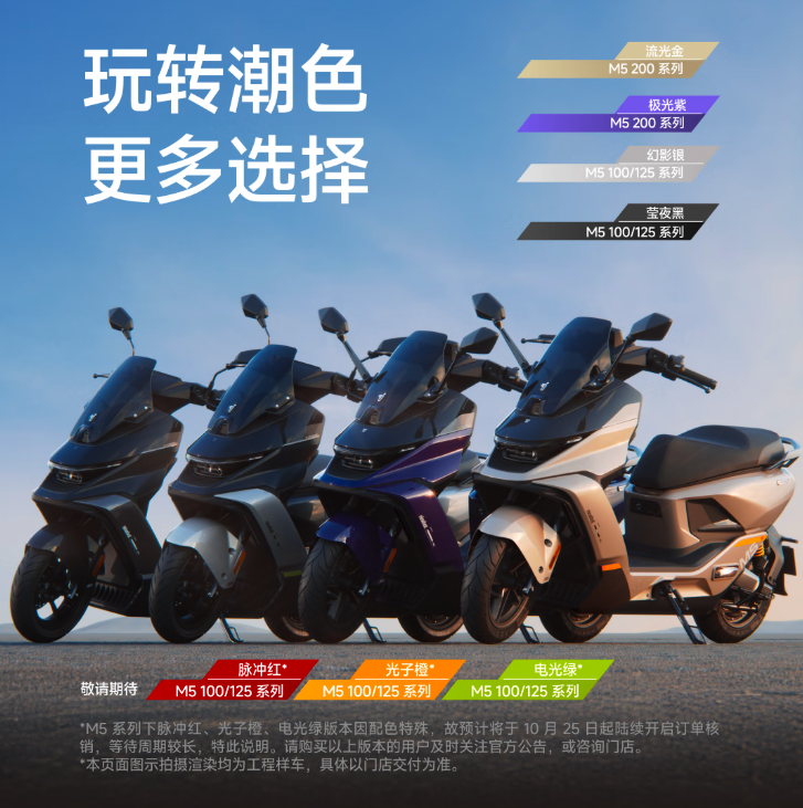 九号公司发布 M5 系列智能电摩，7499 元起售两款车型